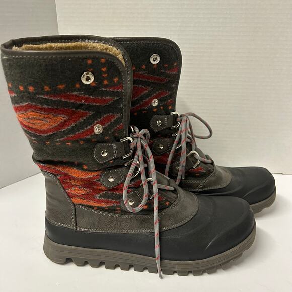 Beartraps Yaegar Women's Cold Weather Snow Boots Southwestern Style Size 8M - Picture 4 of 10